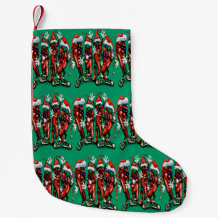 Christmas Chili Peppers Small Christmas Stocking