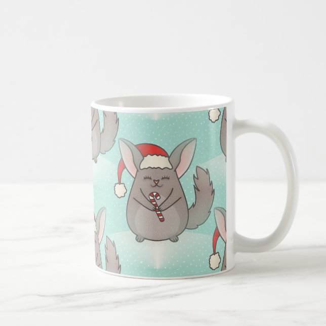 christmas chinchillas coffee mug (Right)
