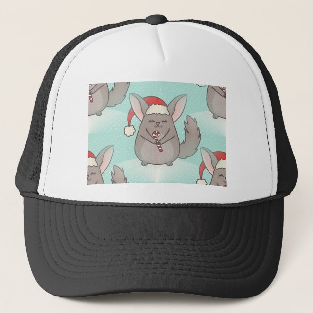 christmas chinchillas trucker hat (Front)