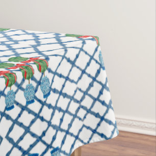 Christmas Chinoiserie Bamboo Topiaries Topiary Tablecloth