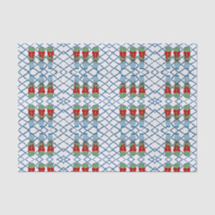 Christmas Chinoiserie Bamboo Topiaries Topiary   Tissue Paper
