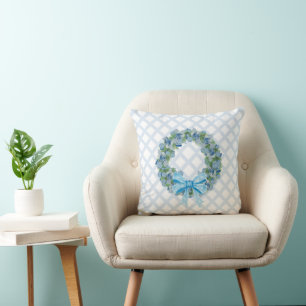 Christmas Chinoiserie Ginger Jar Jars Throw Pillow