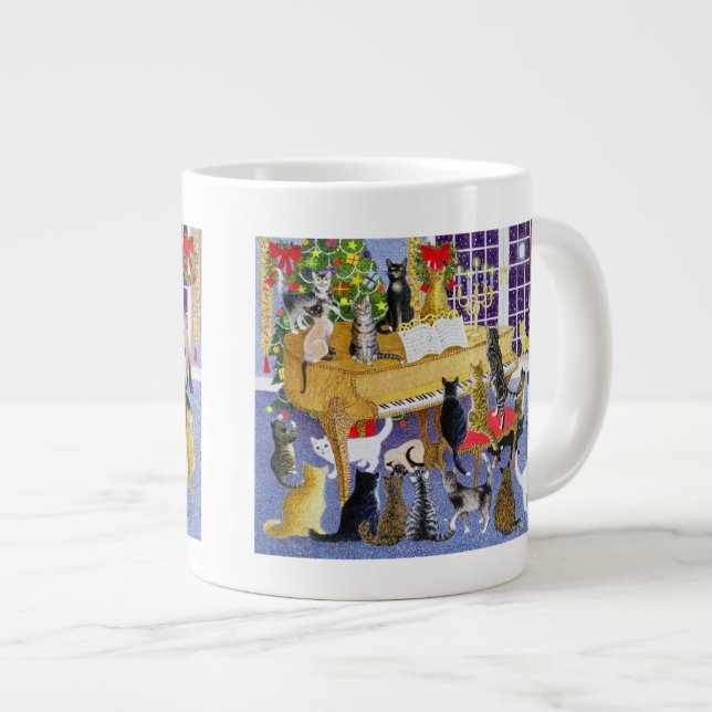 Christmas Chorus Large Coffee Mug (Front Right)
