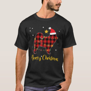 Christmas Chow Chow Red Plaid Dog Lover Pajama Gif T-Shirt