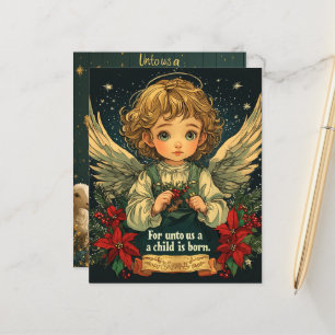 Christmas Christ Child Bible Verse Scrapbook Paper