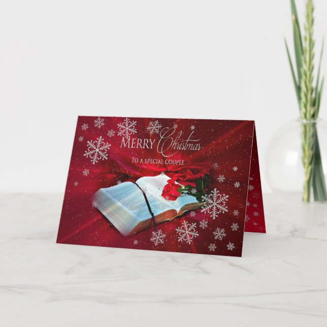 Christmas - Christian - Special Couple Holiday Card (Front)