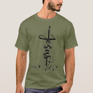Christmas Christian Star Jesus Christmas Tree T-Shirt