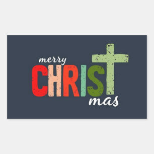 Christmas Christian Text Inspirational Sticker