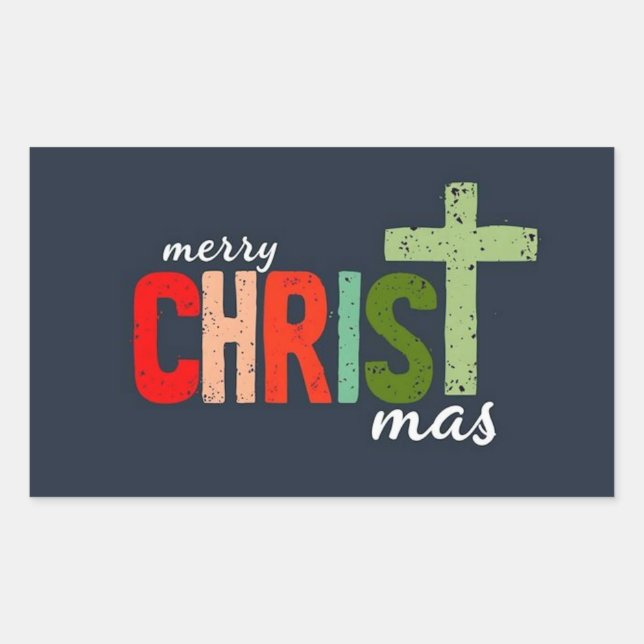 Christmas Christian Text Inspirational  Sticker (Front)