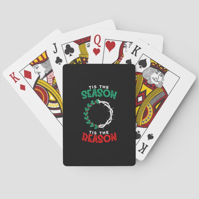 Christmas Christian - Tis The Season Playing Cards (Back)