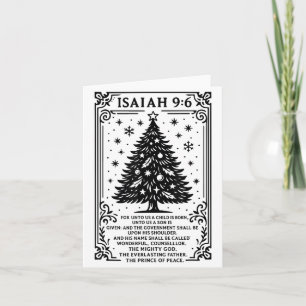 Christmas Christian Tree To Us A Child Is Born Isa Card