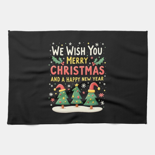 Christmas Christmas Christmas Christmas Christmas  Kitchen Towel (Horizontal)
