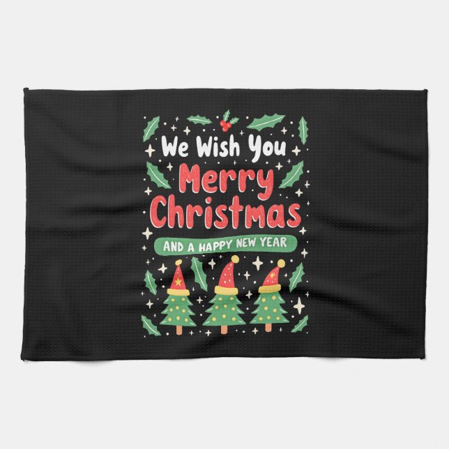Christmas Christmas Christmas Christmas Christmas  Kitchen Towel (Horizontal)