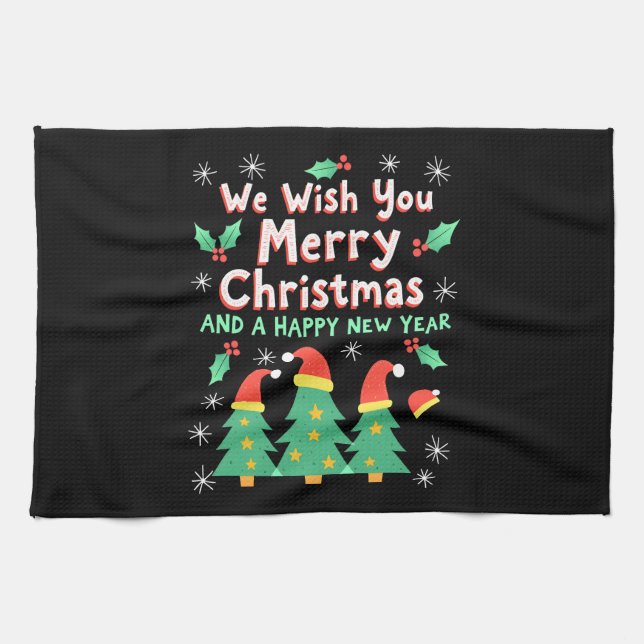 Christmas Christmas Christmas Christmas Christmas  Kitchen Towel (Horizontal)