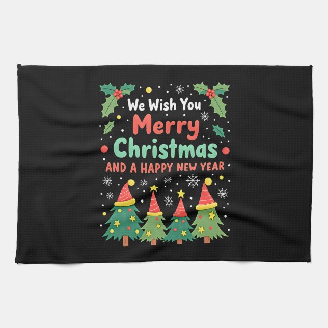 Christmas Christmas Christmas Christmas Christmas  Kitchen Towel (Horizontal)