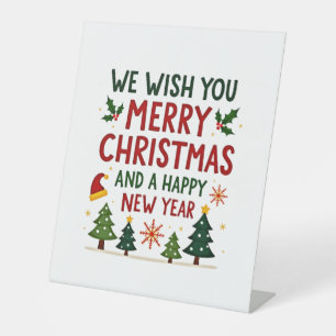 Christmas Christmas Christmas Christmas Christmas Pedestal Sign