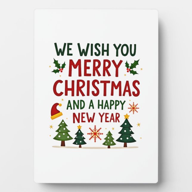 Christmas Christmas Christmas Christmas Christmas  Plaque (Front)