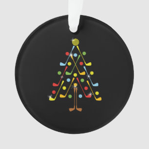 Christmas Christmas Tree Golf Golf Ball Shirt Ornament