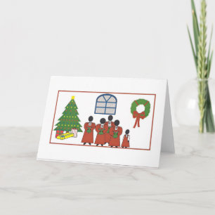 Christmas Church Choir Greeting Card