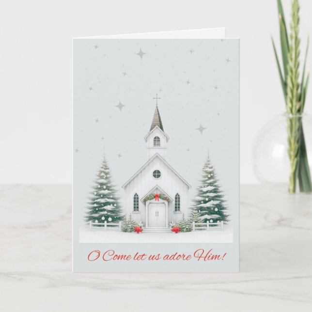 Christmas Church Christmas Card (Front)