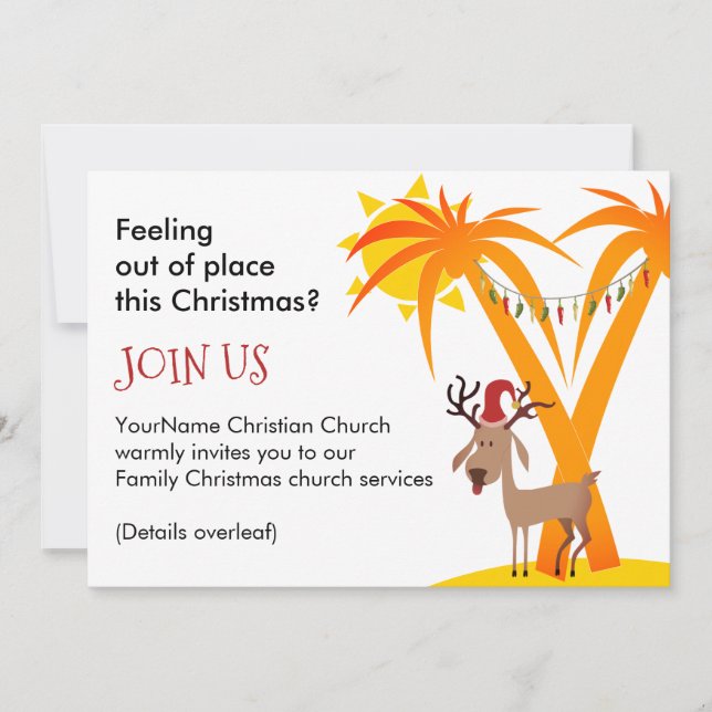Christmas Church Invitation (Front)