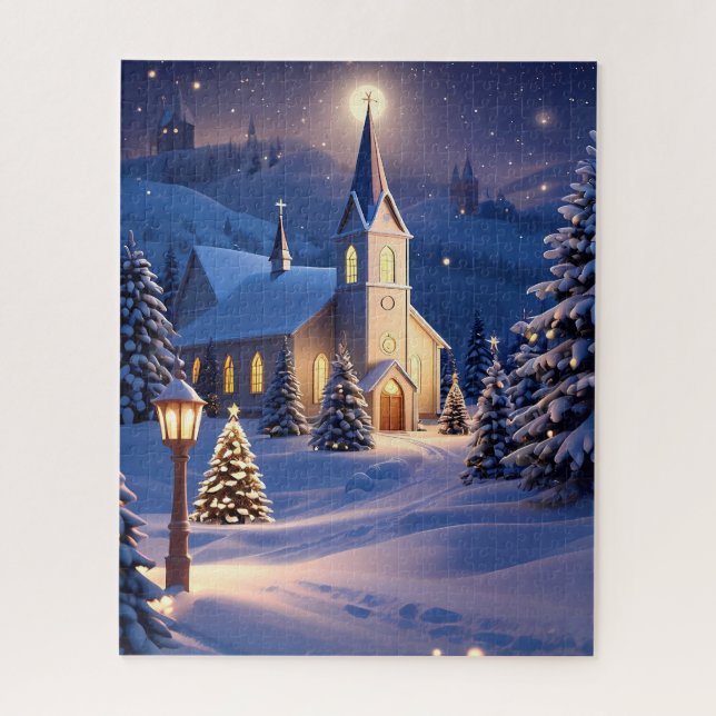Christmas Church Puzzle (Vertical)