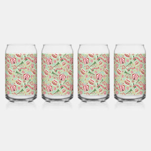Christmas Circus Can Glass