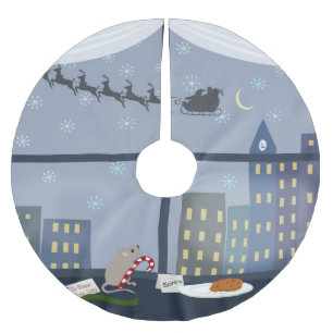Christmas City Mouse Brushed Polyester Tree Skirt