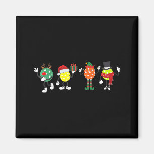 Christmas Ckleball Player Xmas Santa Reindeer Elf Magnet