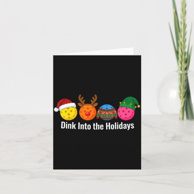 Christmas Ckleball Santa Reindeer Elf Ugly Xmas Sw Card (Front)