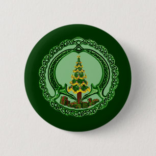 Christmas Claddagh 2 Inch Round Button