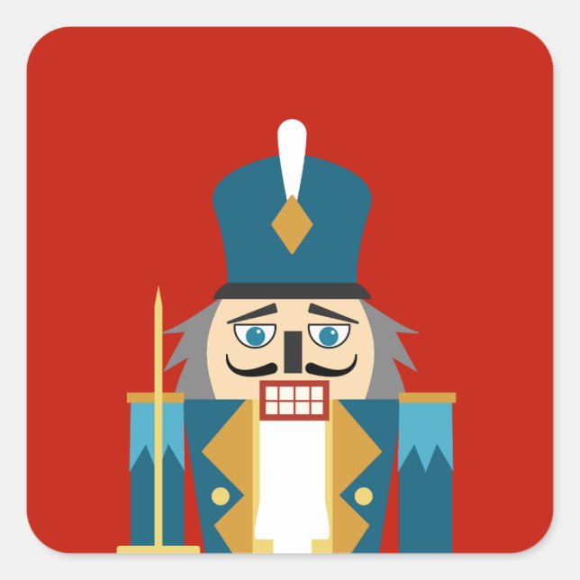 Christmas Classic Nutcracker Coaster Square Sticker (Front)