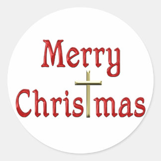 ChrisTmas Classic Round Sticker