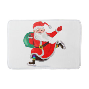 Christmas Claus Gift Bath Mat - Customizable
