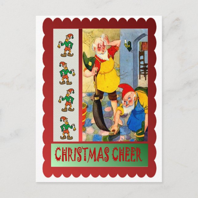 Christmas cleanup holiday postcard (Front)