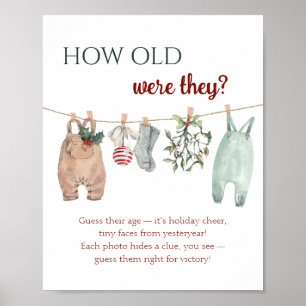 Christmas Clothes How Old Were They Poster