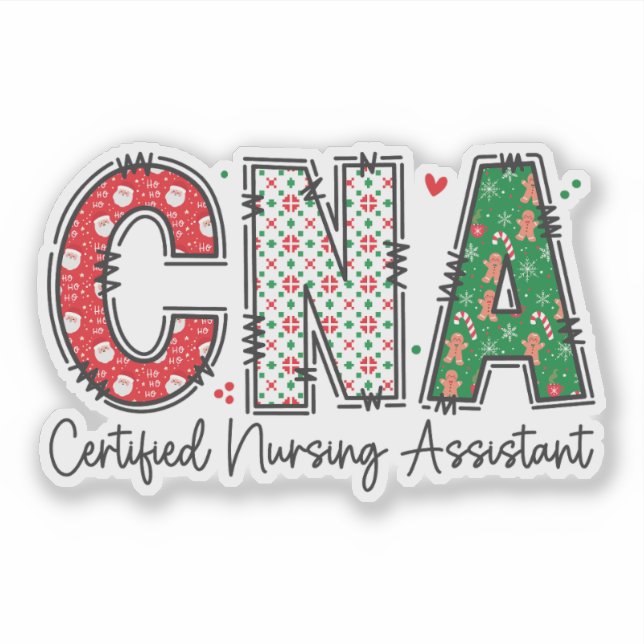 Christmas CNA Certified Nursing Assistant (Front)
