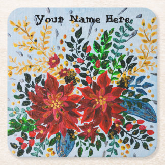Christmas Coaster (Add Name)
