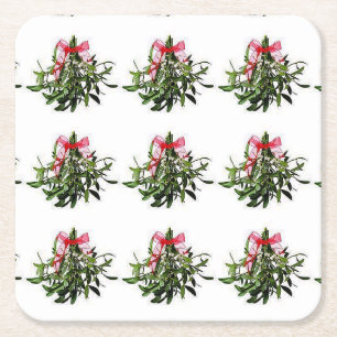 CHRISTMAS COASTER GOES MISTLETOE ALL THE WAY