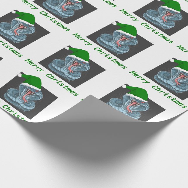 Christmas Cobra Wrapping Paper (Corner)