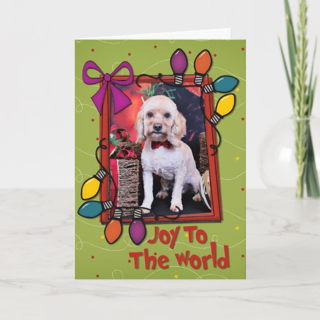 Christmas - Cockapoo - Schmidt Holiday Card (Front)