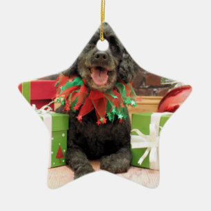 Christmas - Cockapoo - Trumbo Ceramic Ornament