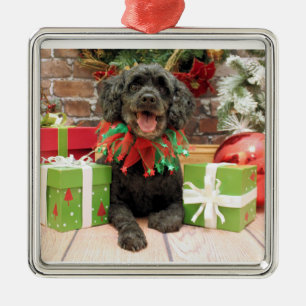 Christmas - Cockapoo - Trumbo Metal Ornament
