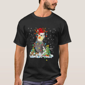 Christmas Cockatiel Lover Santa Cockatiel Christma T-Shirt
