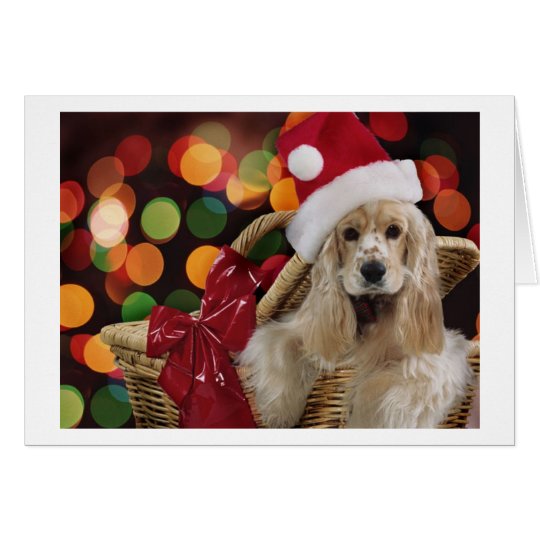 Christmas Cocker Spaniel Card