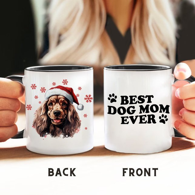 Christmas Cocker Spaniel Dog Personalized Mug (Creator Uploaded)