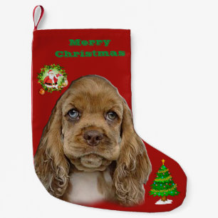 Christmas Cocker spaniel stocking