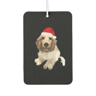 Christmas Cocker Spaniel (White) Essential T-Shirt Air Freshener