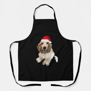 Christmas Cocker Spaniel (White) Essential T-Shirt Apron