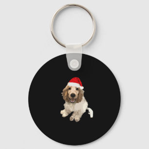 Christmas Cocker Spaniel (White) Essential T-Shirt Keychain